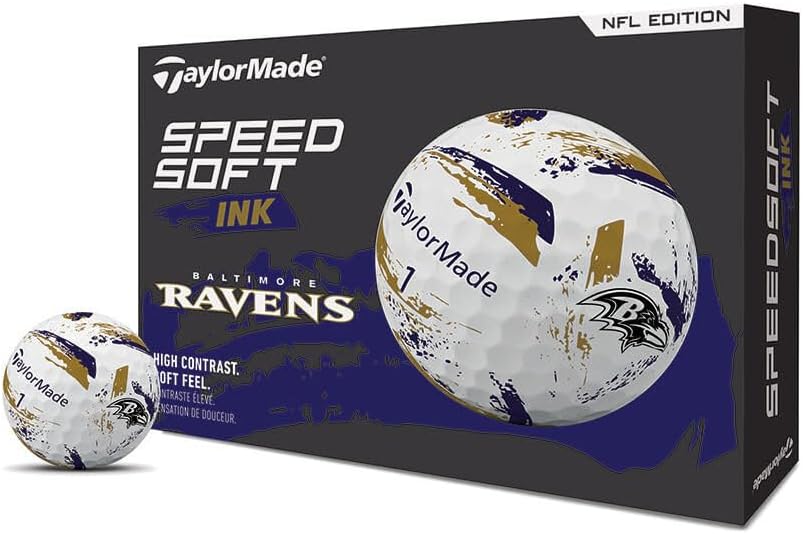 TaylorMade Golf Speed Soft Ink NFL Golf Balls by Unknown