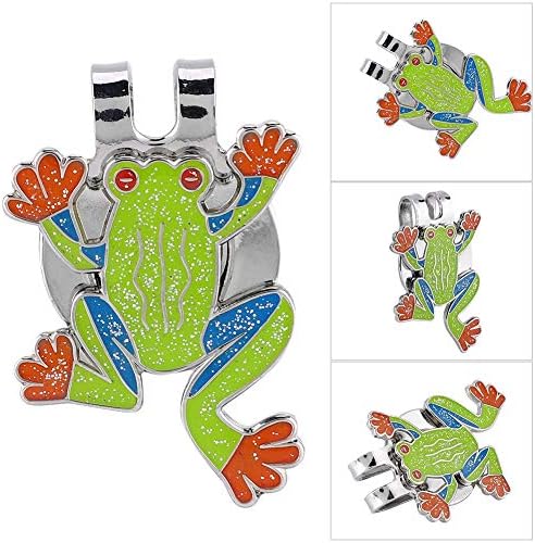 Hat Clip, Adorable Frog Shape Metal Mini Magnetic Ball Marker Golfer Hat Visor - Image 3