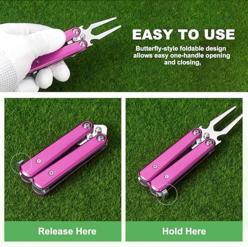 Golf Divot Repair Tool Alloy Foldable Divot Tool - Image 6