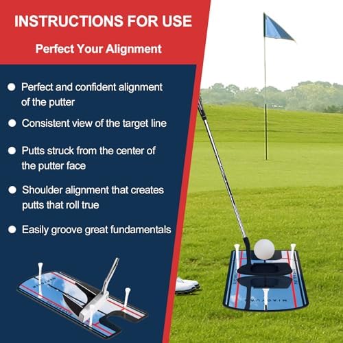 Golf Putting Alignment Mirror & Putting Cup Set – Portable Indoor Outdoor - Image 6