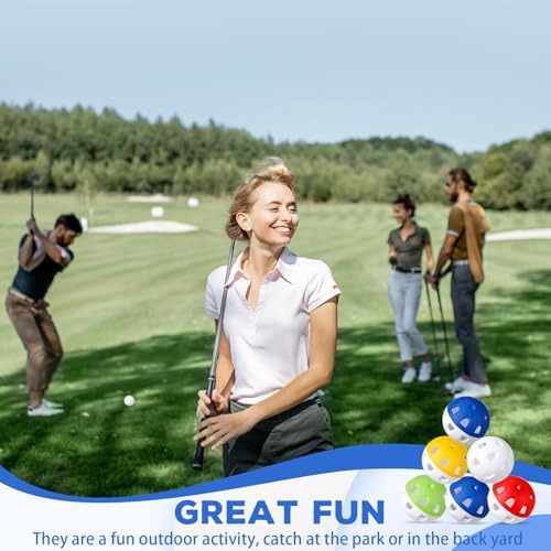 Junkin 50 Pack Practice Golf Balls Limited Flight Plastic Impact Golf Balls - Image 5