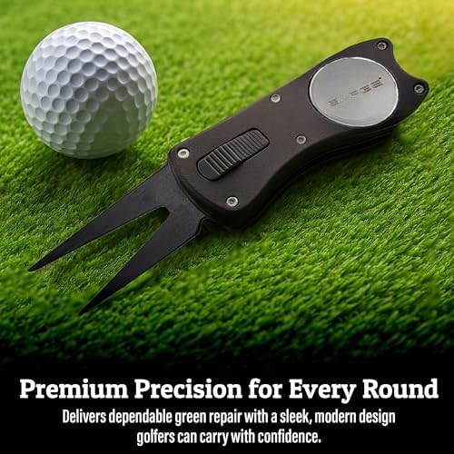 Sarge Eagle Golf OTF Divot Repair Tool, Magnetic Ball Marker, Club Rest - Image 2