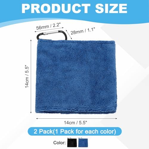 Small Microfiber Golf Towel, Pocket Golf Ball Towel - Image 2