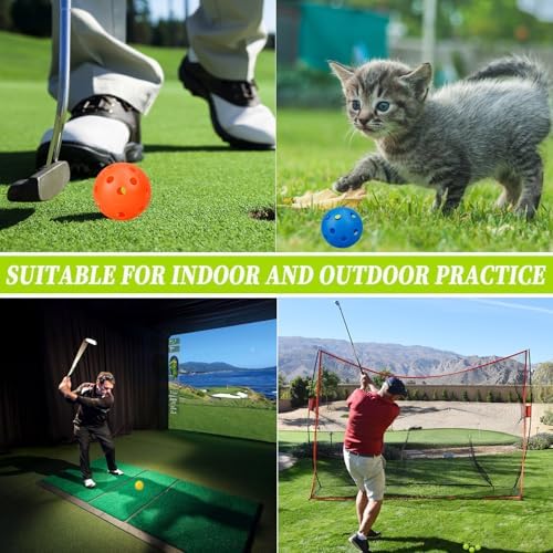 KOFULL Practice Golf Balls, 50 Pack Plastic Golf Balls - Image 6