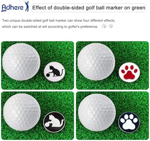 Adhere Golf Ball Markers with Strong Magnetic Hat Clip - Image 5