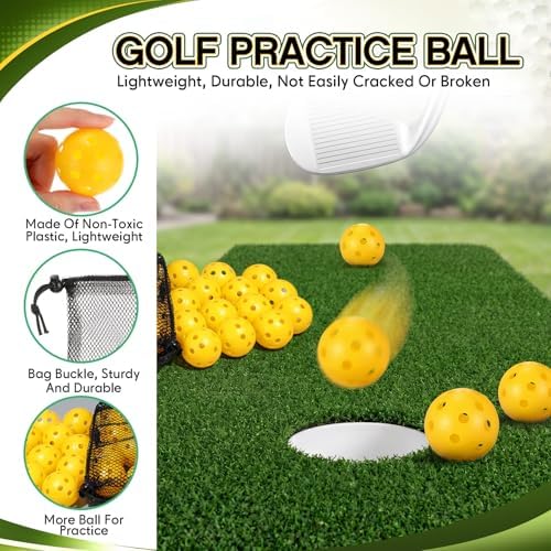 300 Pcs Plastic Practice Golf Ball 42mm PU Foam Balls - Image 3