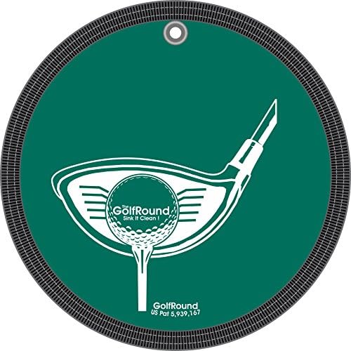 GolfRound Towel Pocket Golf Ball Cleaner by EZ+Golf+Gifts