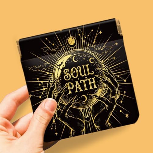 Peacoblue Divination Coin Purse, PU Leather Squeeze Pouch 4PCS - Image 5