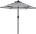 Sunnyglade 7.5' Patio Umbrella Outdoor Tilt Umbrella Black and White Stripe | by Sunnyglade