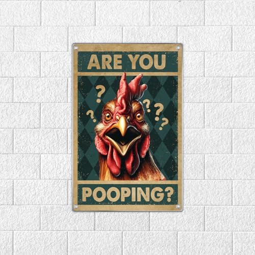 Are You Pooping Chicken Metal Sign - Image 7
