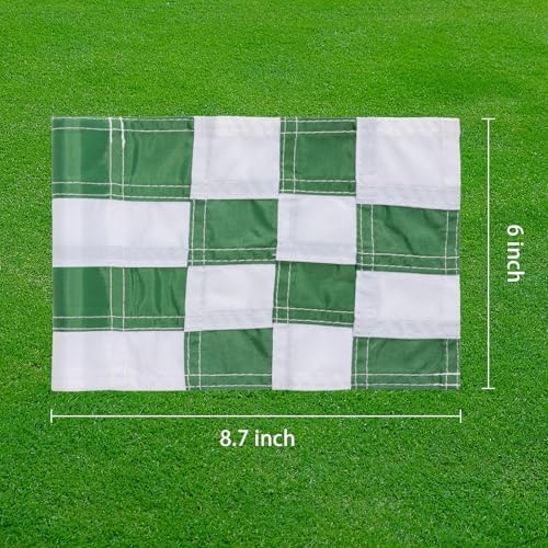 AZCOVER 3 Pack Checkered Golf Flag 8x6 Inch - Image 4