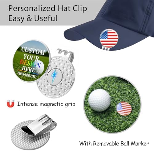 Custom Golf Ball Markers & Golf Divot Tool Gift Set, Personalized Magnetic Ball - Image 3