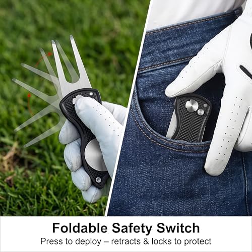 OLPIAUT 2-Pack Foldable Golf Divot Repair Tool - Image 7