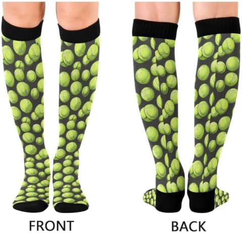 White Baseballs Stitching Compression Sock - Image 2