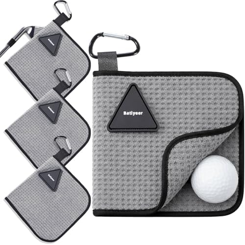 Batiyeer 3 Pack Small Golf Towels by Batiyeer