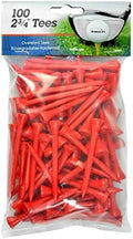 Intech 2-3/4 Inch Wooden Golf Tees, 100 and 500 Pack by Intech