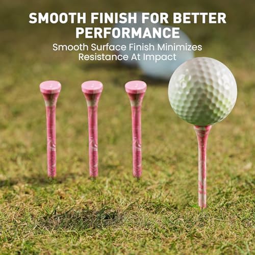 FINGER TEN Stylish Golf Tees Wood 100 Pack - Image 5