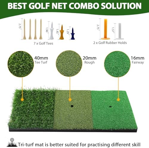 Golf Net, 10x7 Ft Practice Hitting Golf Net - Image 6