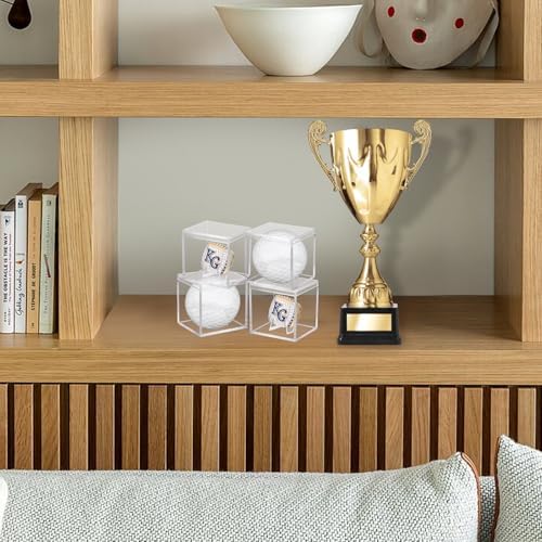 4 Pack Championship Ring Display Case Clear Acrylic Ring Case Display Box - Image 6