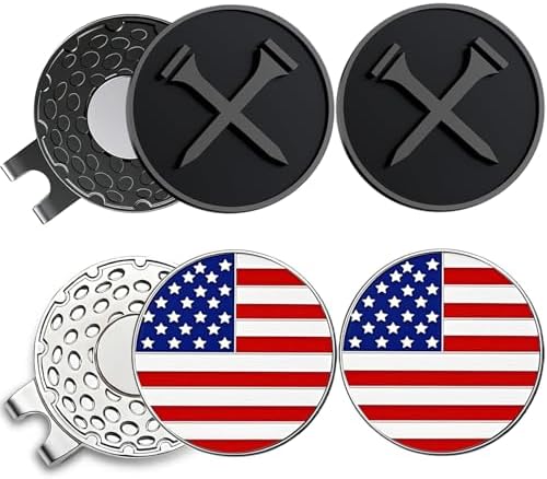 Adhere Golf Ball Markers with Strong Magnetic Hat Clip by Unknown