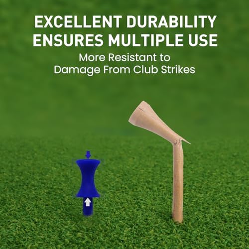 FINGER TEN Plastic Golf Castle Tees 100 Pack - Image 3