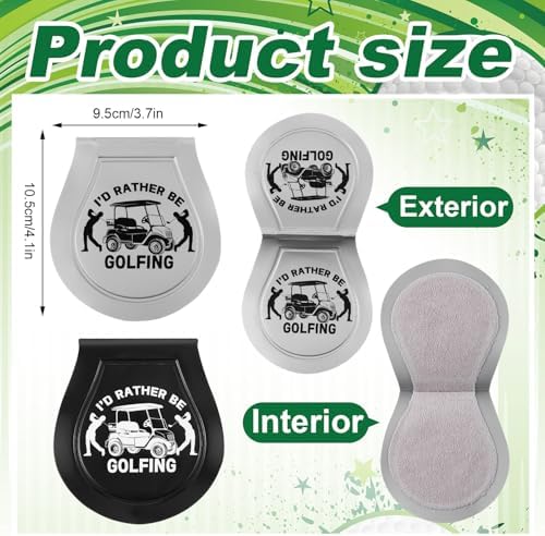 SmoothNovelty 8 Count Golf Ball Towel, Pocket Cleaner Washer, 4.1x3.7 Inch - Image 2