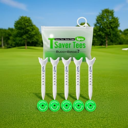 Golf T Accessories – Enhance Accuracy, Save Time & Prevent Lost Tees – Durable by BUDDYBIRDIE