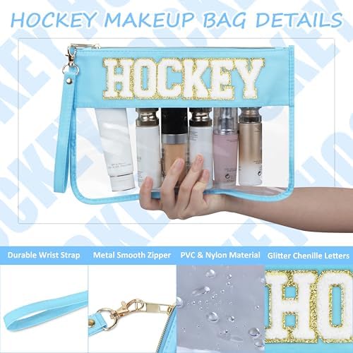 BuyCard 2 Pcs Hockey Gifts Makeup Bag - Image 2