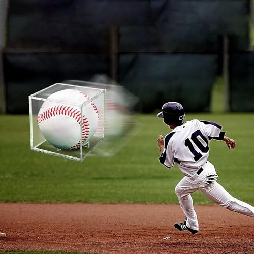 Danodoi 12 Pack UV Protected Clear Acrylic Baseball Display Cube - Image 5