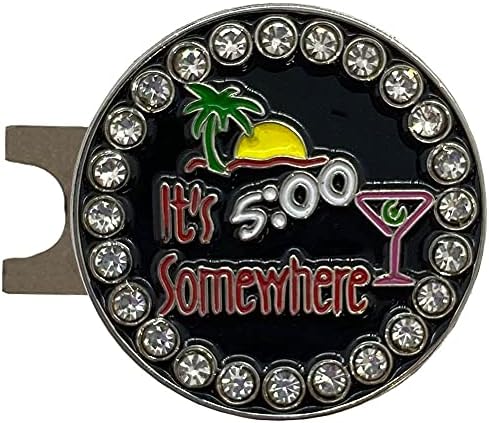 Giggle Golf Happy Hour Bling Golf Ball Marker by GiggleGolf