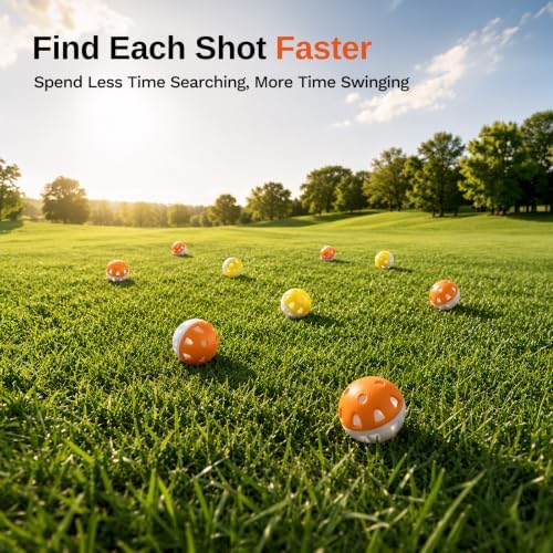 Wear-Resistant Practice Golf Balls, High Visibility - Image 5