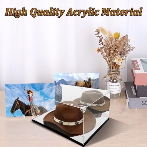Cowboy Hat Display Case with Dual Mirrors, 3mm Acrylic - Image 6