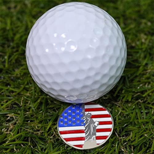 Lot of 10 Golf Ball Markers Assorted Patterns - Image 2