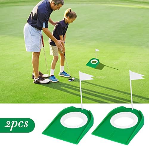 Golf Putting Cup with Flag Practice Training Aids Plastic Golf Putting Hole - Image 4