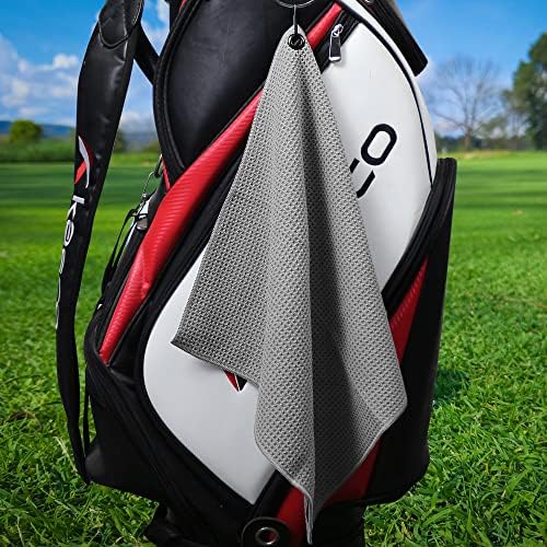 Myartte 2pcs Golf Towels for Golf Bag for Men Women Golfer Microfiber Fabric - Image 2