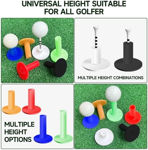 Rubber Golf Tees & Bamboo Tees Set, Various Specifications and Sizes - Image 4