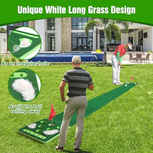 Golf Putting Game Set, Putting Green Mat - Image 3