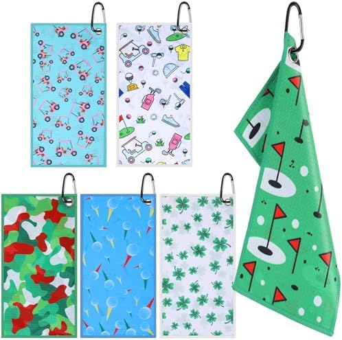Mindsoft 6 Pack Golf Towels Bulk by Mindsoft