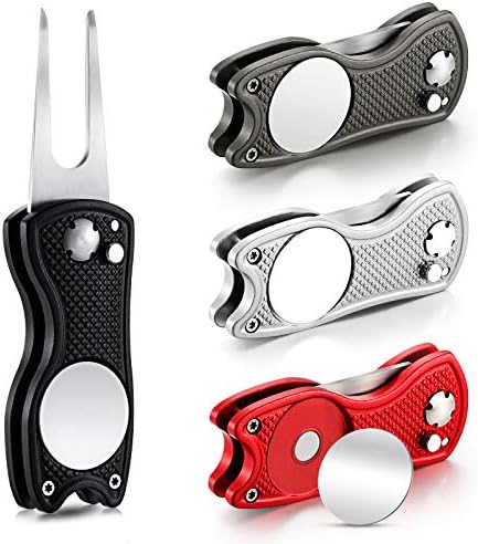 Skylety 4 Pcs Golf Divot Repair Tool Foldable by Skylety