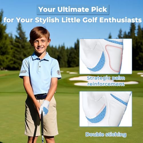 AIGEVTURE Kids Golf Gloves Junior Breathable Golf Gloves - Image 4