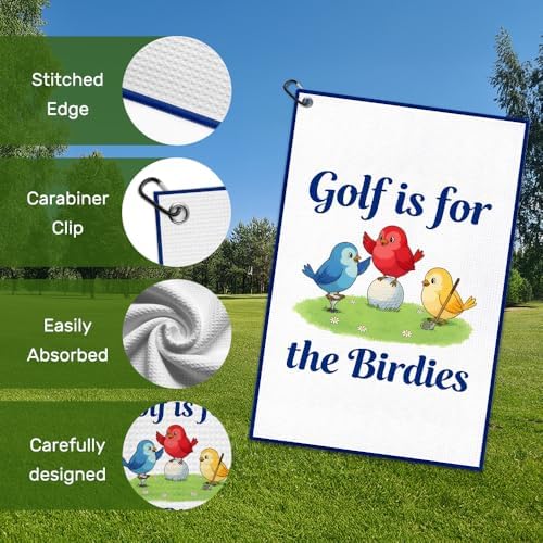 Golf Is For The Birdies Golf Towel - Image 3