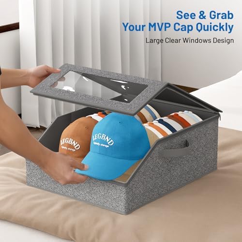 AOODA 2 PCS Sturdy Hat Storage for Baseball Caps, 48 Caps Hat Organizer - Image 4