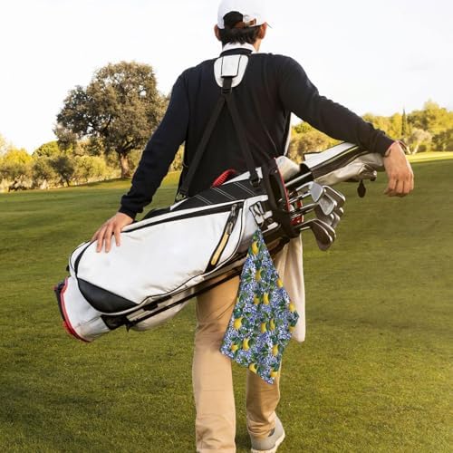 Lemon Tile Golf Towel Microfiber - Image 7