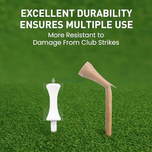 FINGER TEN Plastic Golf Castle Tees 100 Pack - Image 3