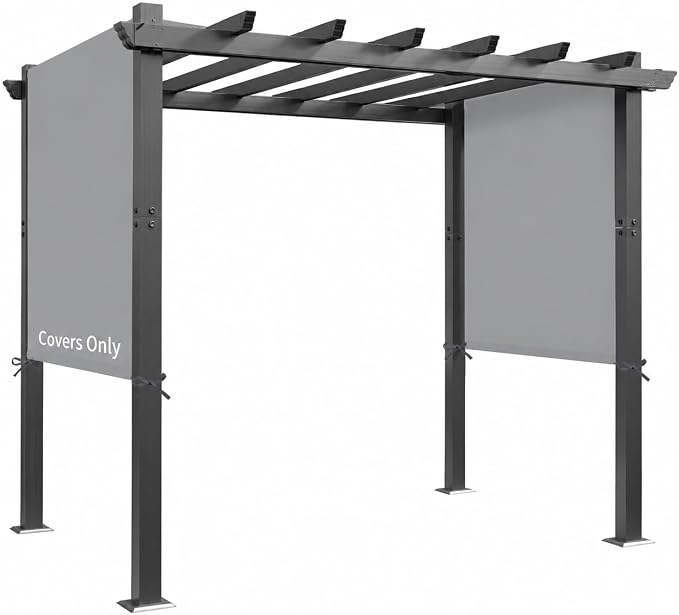 17' x 6.8' Waterproof Pergola Canopy Replacement Cover, Light Gray | Waterproof by Bringingjoytoyourhomelife