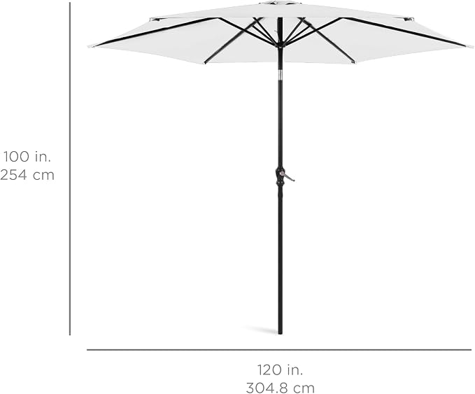 Best Choice Products 10ft Outdoor Patio Umbrella, Outdoor Table Umbrella - Image 7
