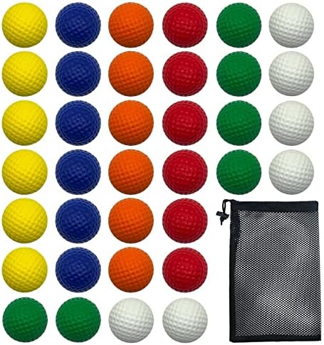 Dsmile 36 Pack Foam Golf Practice Balls Light Soft Elastic Training - Image 2