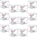 12 Pack Clear Acrylic Baseball Case Display by VOLEAARWALLPAPER