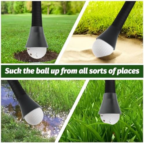 5 Pack Golf Ball Retriever, Rubber Golf Ball Picker Upper - Image 7