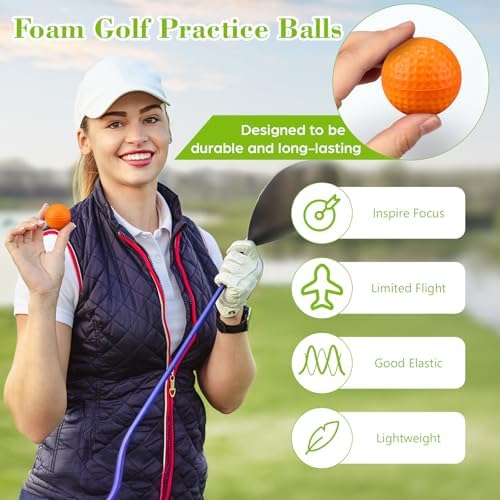 12 Pcs Foam Golf Practice Balls Soft Foam Balls - Image 3